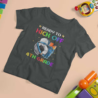 Ready To Kick Off 4th Grade T Shirt For Kid Back To School Soccer Backpacks Ruller Pencil - Wonder Print Shop