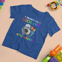 Ready To Kick Off 4th Grade T Shirt For Kid Back To School Soccer Backpacks Ruller Pencil - Wonder Print Shop