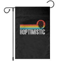 Funny Hops Craft Beer Lover Garden Flag Hoptimistic Retro Vintage Home Brewing - Wonder Print Shop