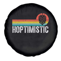 Funny Hops Craft Beer Lover Spare Tire Cover Hoptimistic Retro Vintage Home Brewing - Wonder Print Shop
