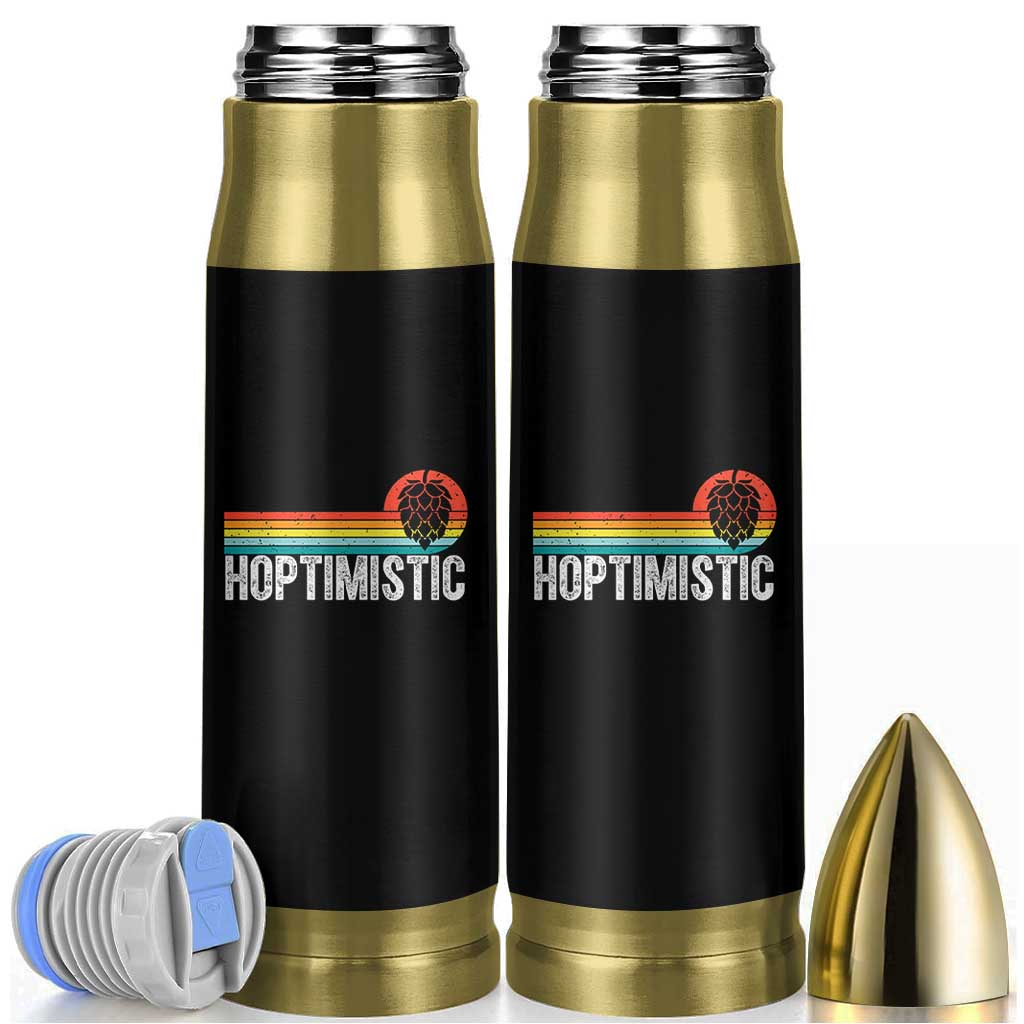 Funny Hops Craft Beer Lover Bullet Tumbler Hoptimistic Retro Vintage Home Brewing - Wonder Print Shop