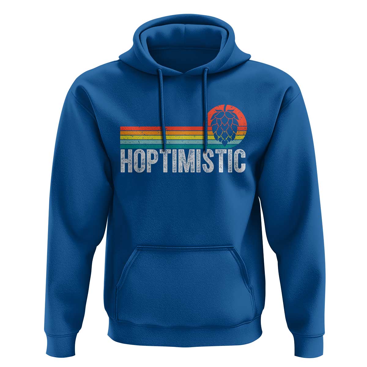 Funny Hops Craft Beer Lover Hoodie Hoptimistic Retro Vintage Home Brewing - Wonder Print Shop