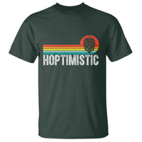 Funny Hops Craft Beer Lover T Shirt Hoptimistic Retro Vintage Home Brewing - Wonder Print Shop