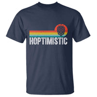 Funny Hops Craft Beer Lover T Shirt Hoptimistic Retro Vintage Home Brewing - Wonder Print Shop
