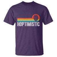 Funny Hops Craft Beer Lover T Shirt Hoptimistic Retro Vintage Home Brewing - Wonder Print Shop