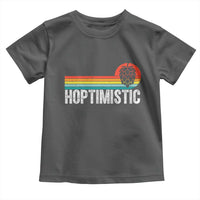 Funny Hops Craft Beer Lover Toddler T Shirt Hoptimistic Retro Vintage Home Brewing - Wonder Print Shop