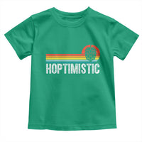 Funny Hops Craft Beer Lover Toddler T Shirt Hoptimistic Retro Vintage Home Brewing - Wonder Print Shop