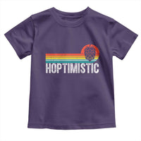 Funny Hops Craft Beer Lover Toddler T Shirt Hoptimistic Retro Vintage Home Brewing - Wonder Print Shop
