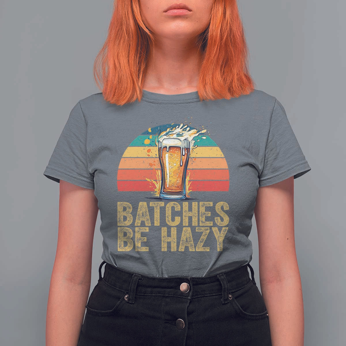 Funny Batches Be Hazy T Shirt For Women Craft Beer For Home Brewing - Wonder Print Shop