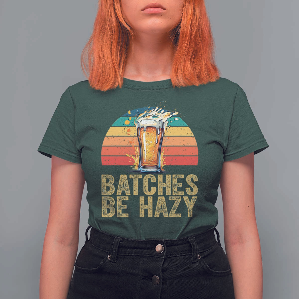 Funny Batches Be Hazy T Shirt For Women Craft Beer For Home Brewing - Wonder Print Shop