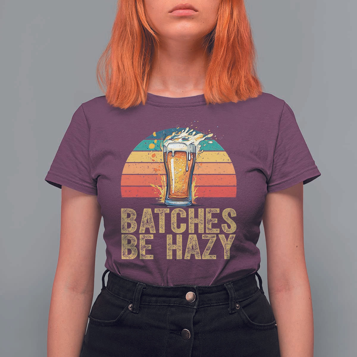 Funny Batches Be Hazy T Shirt For Women Craft Beer For Home Brewing - Wonder Print Shop