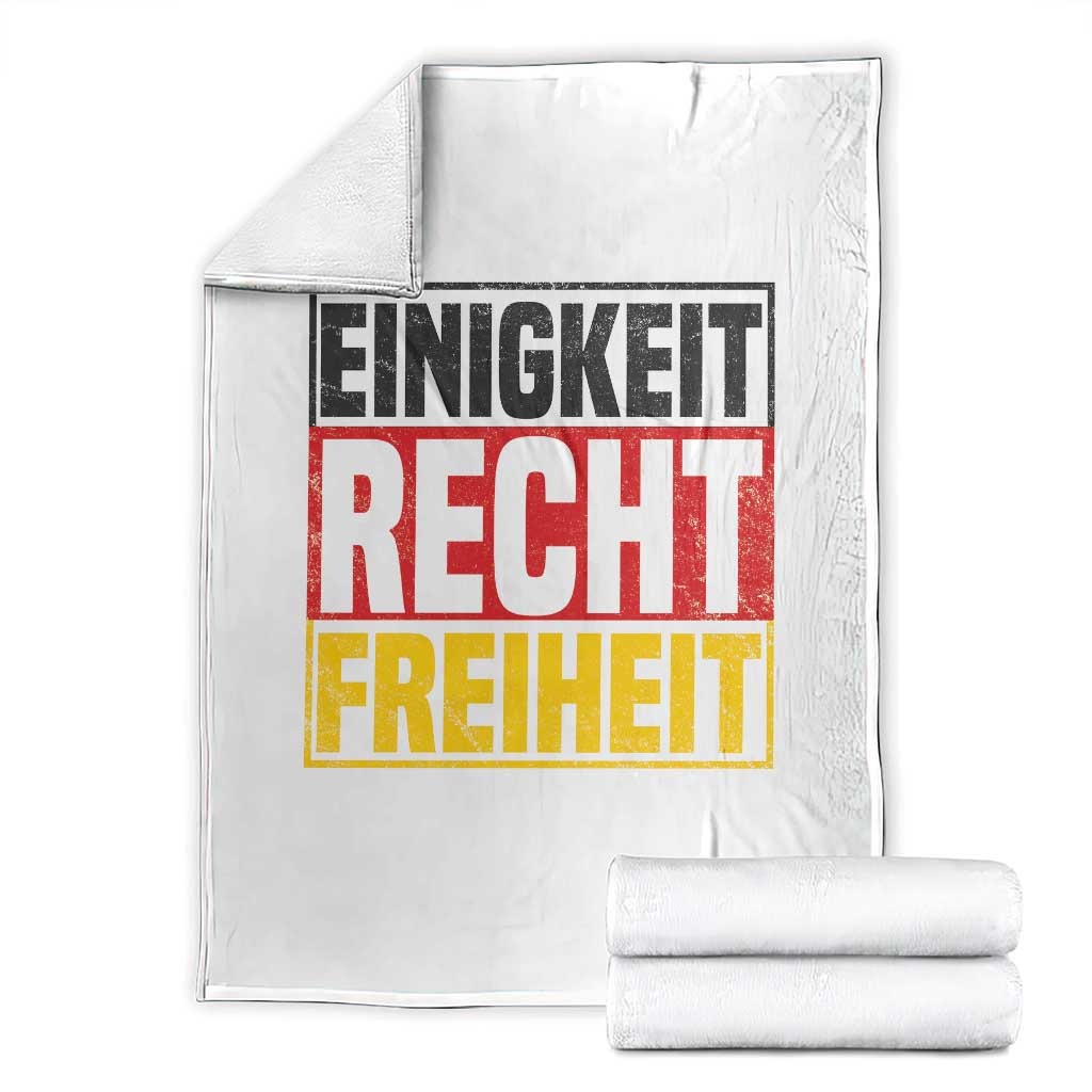 Proud Germany Throw Blanket Einigkeit Recht Freiheit German Flag - Wonder Print Shop