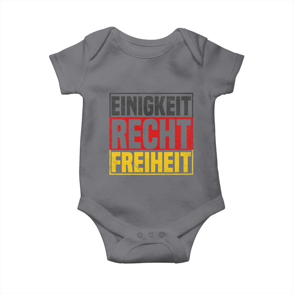Proud Germany Baby Onesie Einigkeit Recht Freiheit German Flag - Wonder Print Shop