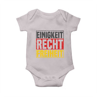 Proud Germany Baby Onesie Einigkeit Recht Freiheit German Flag - Wonder Print Shop