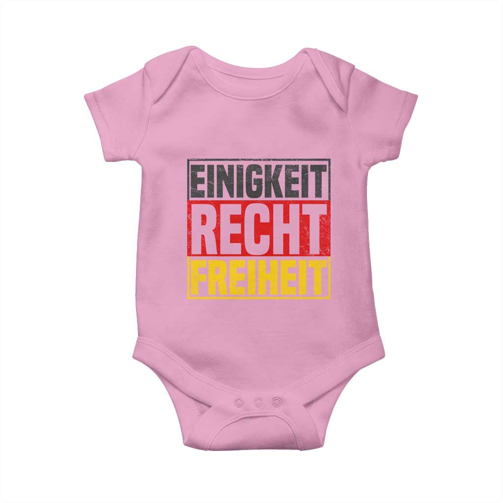 Proud Germany Baby Onesie Einigkeit Recht Freiheit German Flag - Wonder Print Shop
