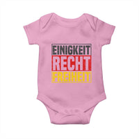 Proud Germany Baby Onesie Einigkeit Recht Freiheit German Flag - Wonder Print Shop
