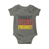 Proud Germany Baby Onesie Einigkeit Recht Freiheit German Flag - Wonder Print Shop