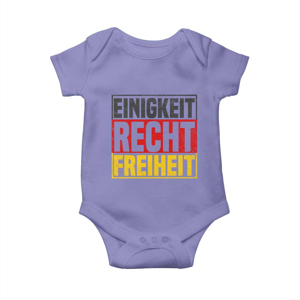 Proud Germany Baby Onesie Einigkeit Recht Freiheit German Flag - Wonder Print Shop