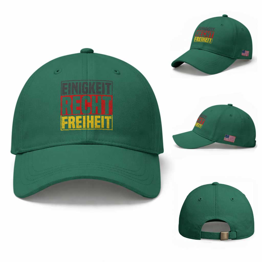 Proud Germany Baseball Cap Einigkeit Recht Freiheit German Flag
