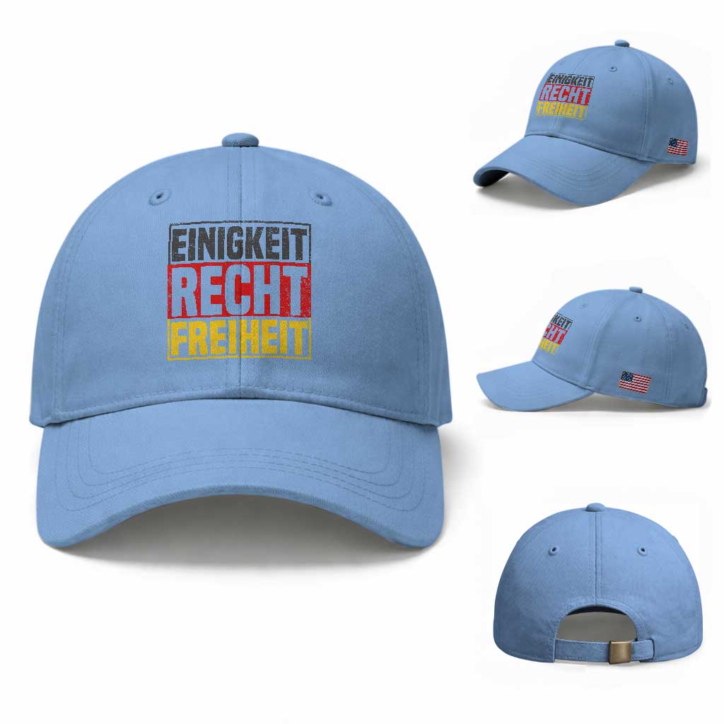 Proud Germany Baseball Cap Einigkeit Recht Freiheit German Flag