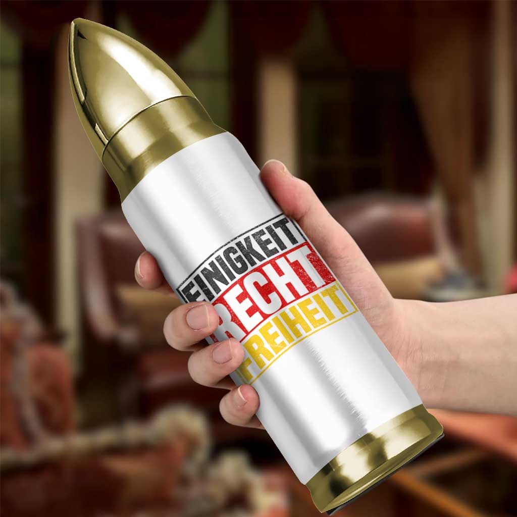 Proud Germany Bullet Tumbler Einigkeit Recht Freiheit German Flag - Wonder Print Shop