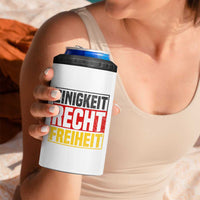 Proud Germany 4 in 1 Can Cooler Tumbler Einigkeit Recht Freiheit German Flag - Wonder Print Shop