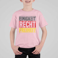 Proud Germany T Shirt For Kid Einigkeit Recht Freiheit German Flag - Wonder Print Shop