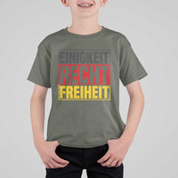 Proud Germany T Shirt For Kid Einigkeit Recht Freiheit German Flag - Wonder Print Shop