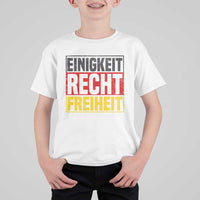 Proud Germany T Shirt For Kid Einigkeit Recht Freiheit German Flag - Wonder Print Shop
