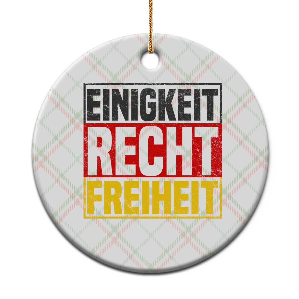 Proud Germany Ceramic Ornament Einigkeit Recht Freiheit German Flag - Wonder Print Shop