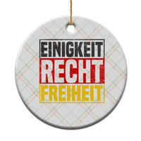 Proud Germany Ceramic Ornament Einigkeit Recht Freiheit German Flag - Wonder Print Shop