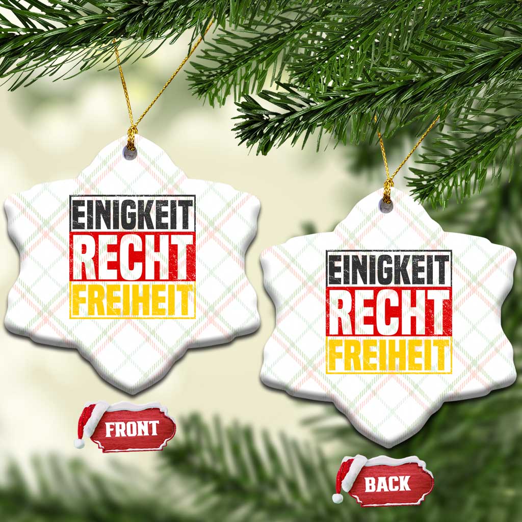 Proud Germany Ceramic Ornament Einigkeit Recht Freiheit German Flag - Wonder Print Shop