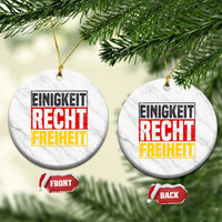 Proud Germany Ceramic Ornament Einigkeit Recht Freiheit German Flag - Wonder Print Shop