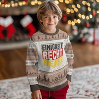 Proud Germany Ugly Christmas Sweater Einigkeit Recht Freiheit German Flag - Wonder Print Shop
