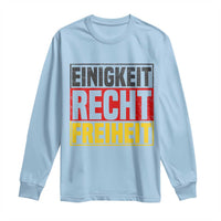 Proud Germany Long Sleeve Shirt Einigkeit Recht Freiheit German Flag - Wonder Print Shop