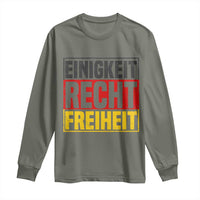 Proud Germany Long Sleeve Shirt Einigkeit Recht Freiheit German Flag - Wonder Print Shop