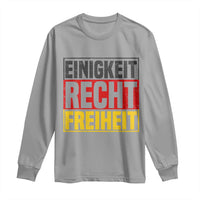 Proud Germany Long Sleeve Shirt Einigkeit Recht Freiheit German Flag - Wonder Print Shop