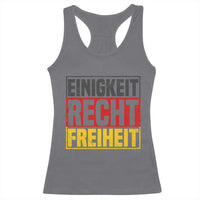 Proud Germany Racerback Tank Top Einigkeit Recht Freiheit German Flag - Wonder Print Shop