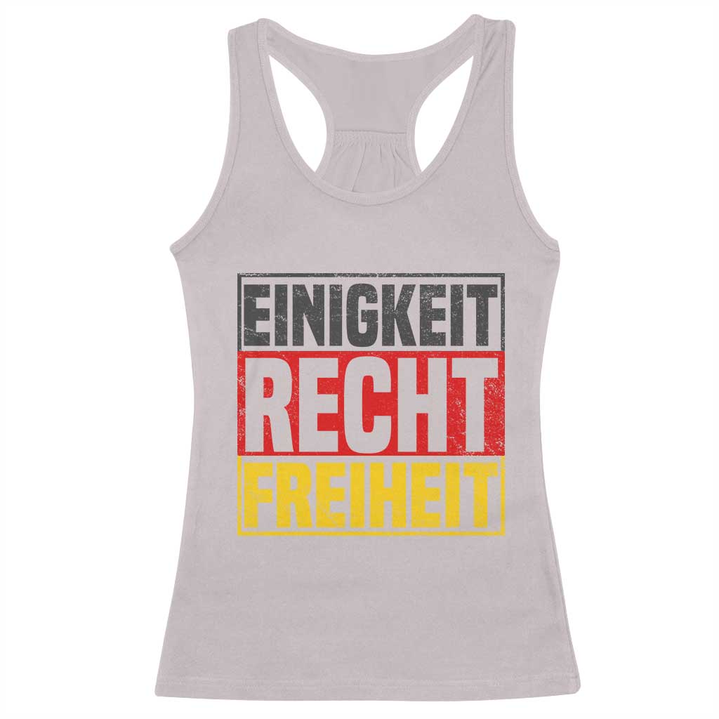 Proud Germany Racerback Tank Top Einigkeit Recht Freiheit German Flag - Wonder Print Shop