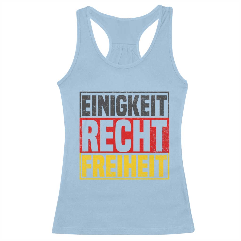 Proud Germany Racerback Tank Top Einigkeit Recht Freiheit German Flag - Wonder Print Shop