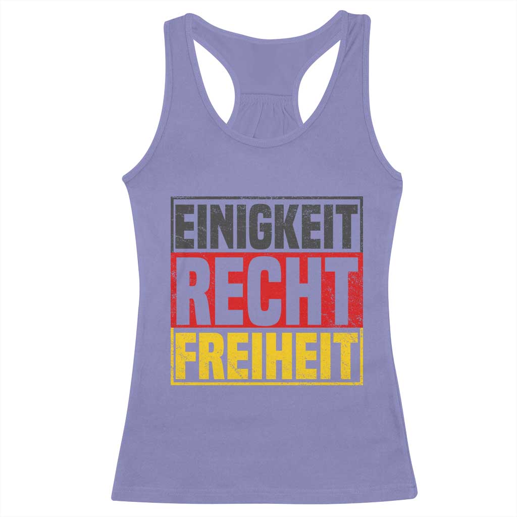 Proud Germany Racerback Tank Top Einigkeit Recht Freiheit German Flag - Wonder Print Shop