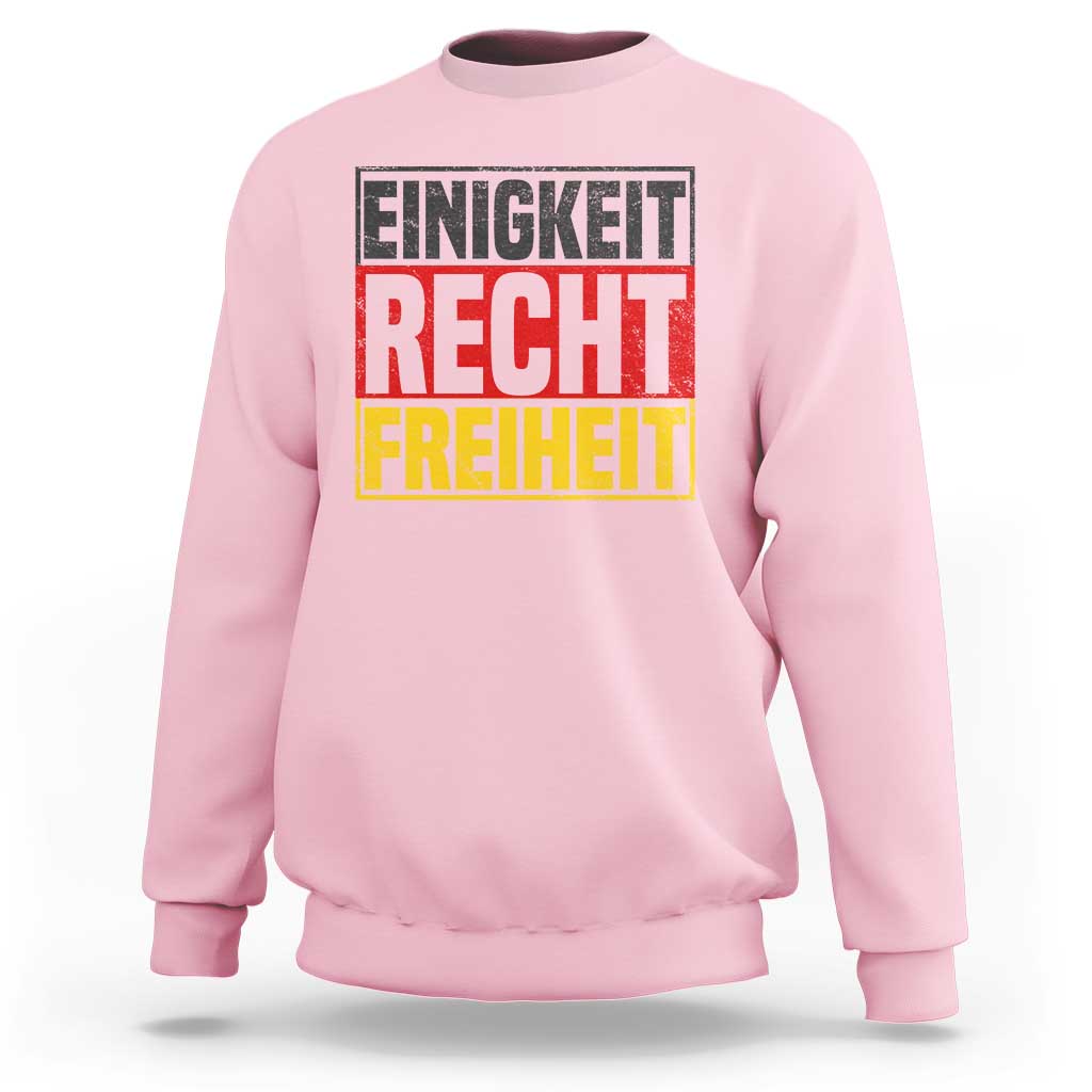 Proud Germany Sweatshirt Einigkeit Recht Freiheit German Flag - Wonder Print Shop