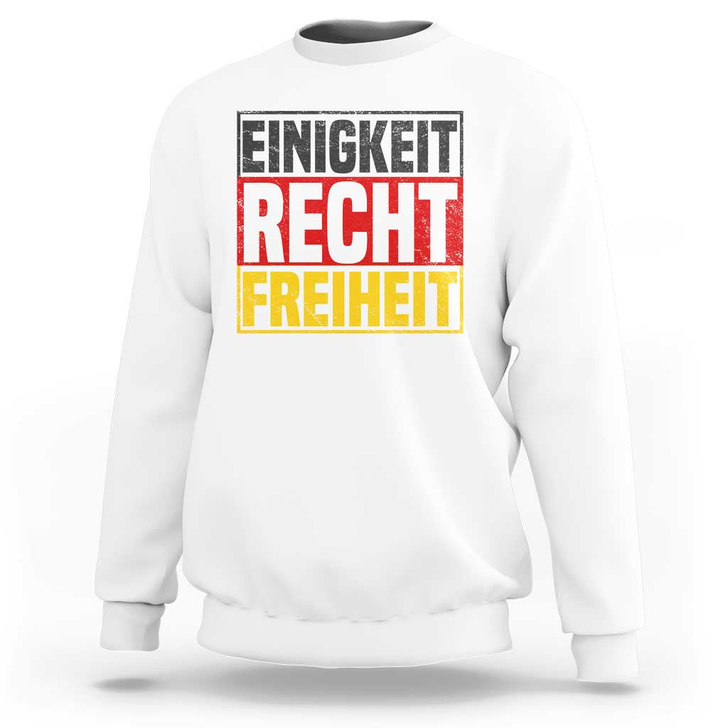 Proud Germany Sweatshirt Einigkeit Recht Freiheit German Flag - Wonder Print Shop
