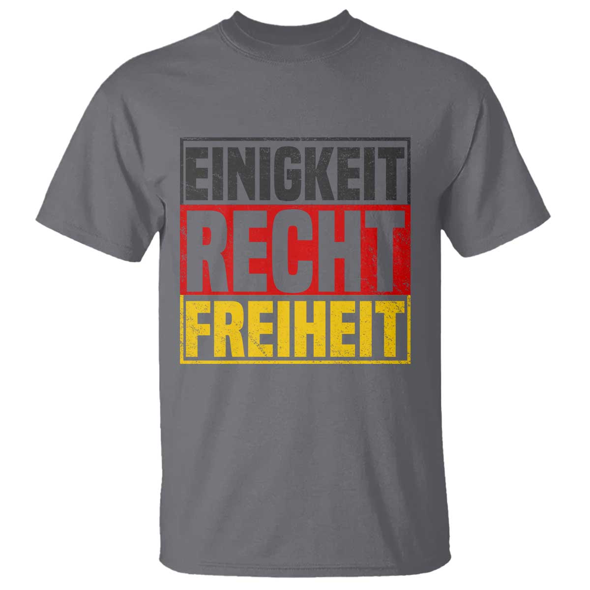 Proud Germany T Shirt Einigkeit Recht Freiheit German Flag - Wonder Print Shop