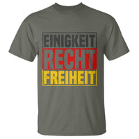 Proud Germany T Shirt Einigkeit Recht Freiheit German Flag - Wonder Print Shop