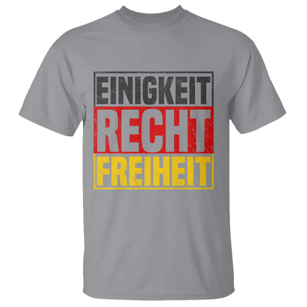 Proud Germany T Shirt Einigkeit Recht Freiheit German Flag - Wonder Print Shop
