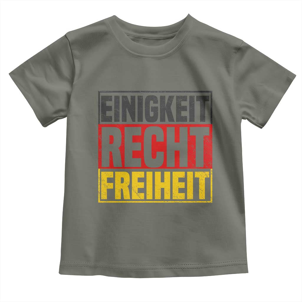 Proud Germany Toddler T Shirt Einigkeit Recht Freiheit German Flag - Wonder Print Shop