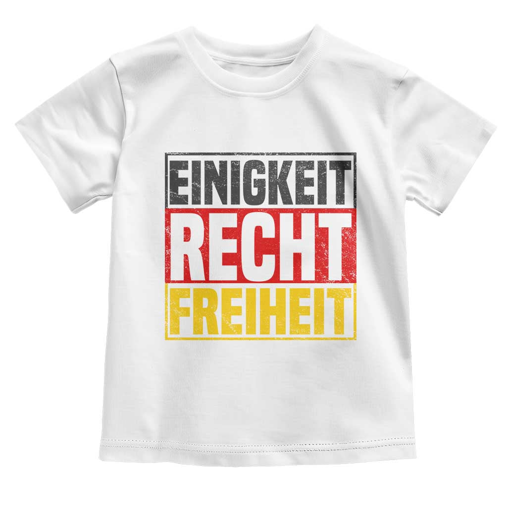 Proud Germany Toddler T Shirt Einigkeit Recht Freiheit German Flag - Wonder Print Shop