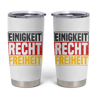 Proud Germany Tumbler Cup Einigkeit Recht Freiheit German Flag - Wonder Print Shop