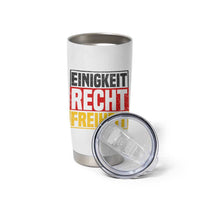 Proud Germany Tumbler Cup Einigkeit Recht Freiheit German Flag - Wonder Print Shop